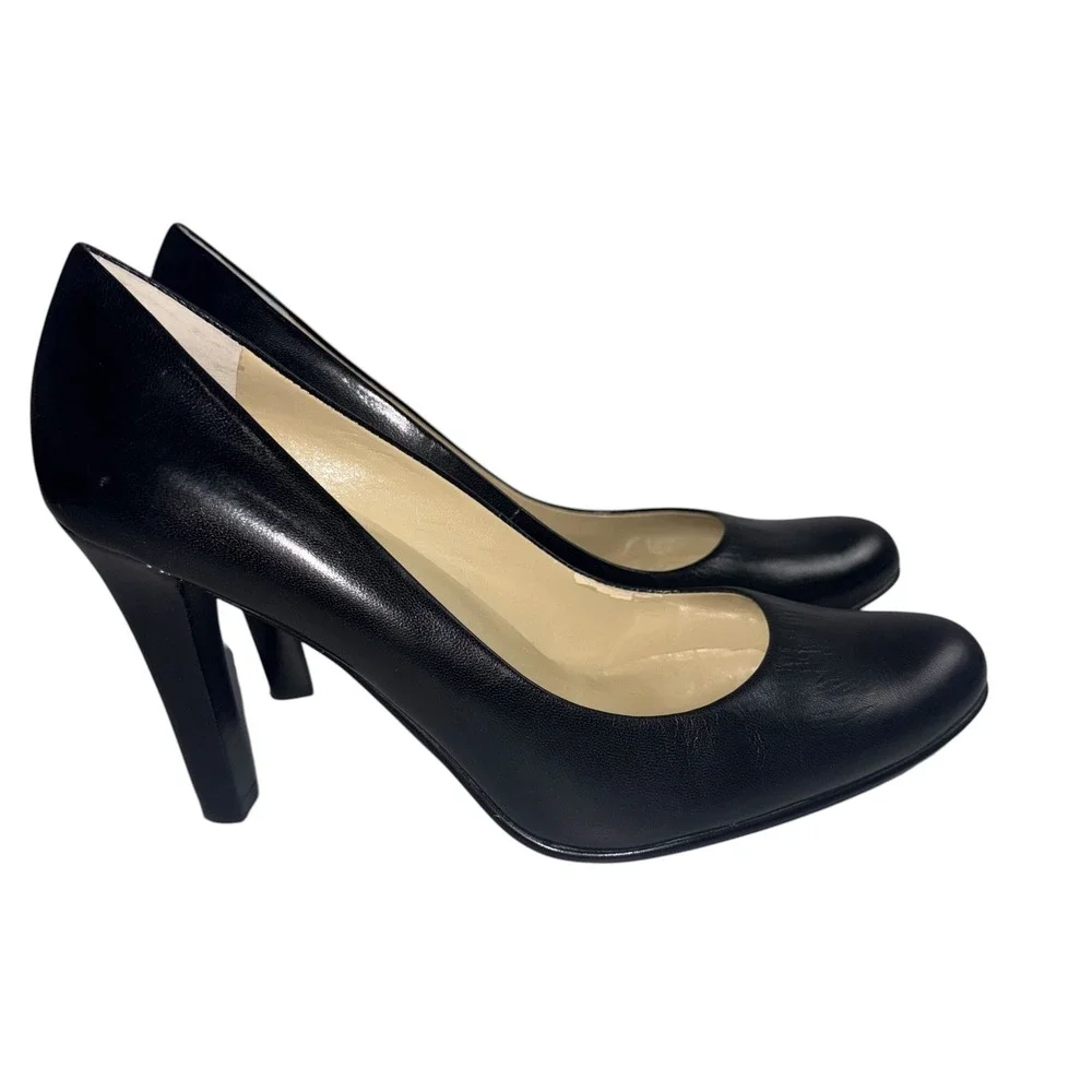 Lauren by Ralph Lauren Zamora Pump Women's High Heel - Size 8B- Black Leather